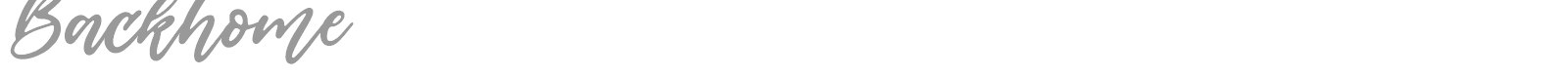 Backhome font preview